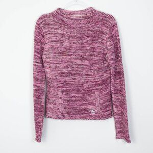 Billabong‎ Womens Wool Blend Pullover Knit Sweater Pink Size XL Mock Neck Y2K